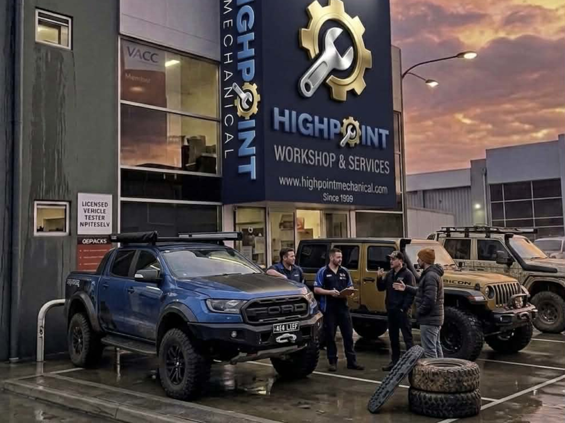 Highpoint Mechanical workshop exterior, Maidstone VIC